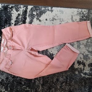 Peach crop jeans